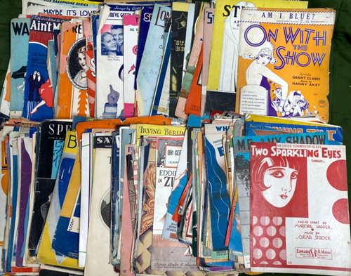 1910s 50s sheet music - sheet,